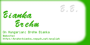 bianka brehm business card